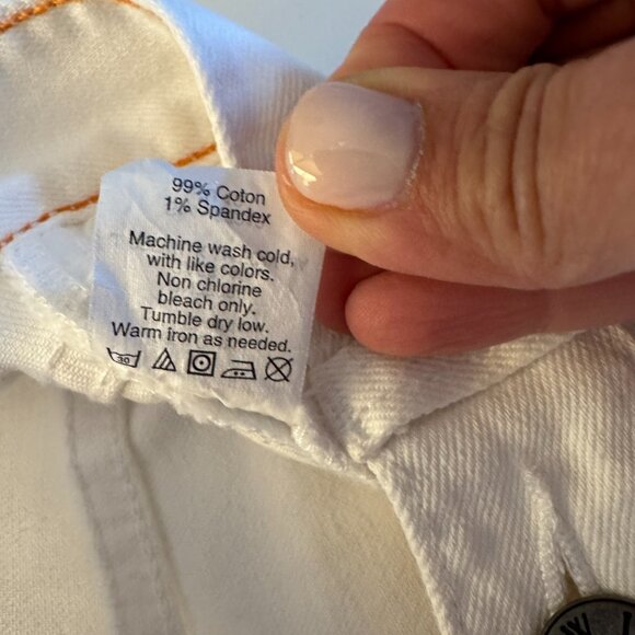 J. Crew Womens Cream Low Rise Denim Cotton Matchstick Jeans - Sz 27 - Picture 8 of 9